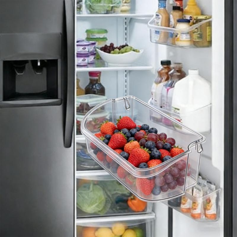 Pack of 2 Easy Installation Refrigerator Bin Replacements Quick Setup Solution Fridge Organizer Suitable for Home Use