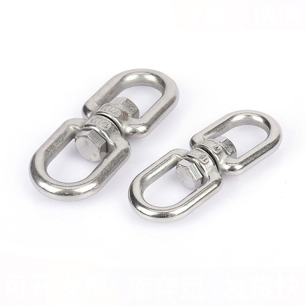 1Pcs 4mm 5mm 6mm 8mm 8 Ring Hook 304 Stainless Steel Marine Anchor Swivel New Carabiner Clasp