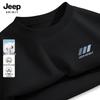 JEEP SPIRIT Men's 2026 Pure Cotton Long-Sleeve Round Neck T-Shirt