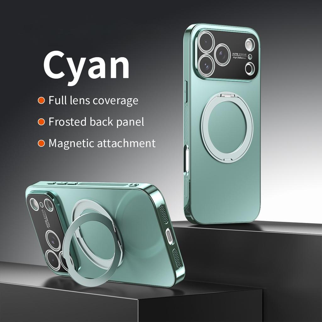 360 Rotating Magnetic Phone Case For iPhone 17 Pro Max 16 Plus 15 14 13 12 11 Shockproof Kickstand Slim Fit For Magsafe Cover