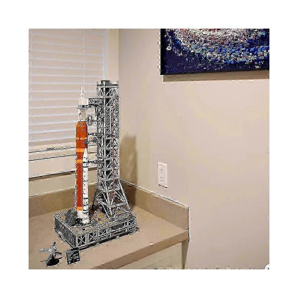 Nuevo sistema de lanzamiento espacial Artemis 2025, bloques de construcción compatibles, ladrillos aeroespaciales 10341, juguetes para niños y adultos.