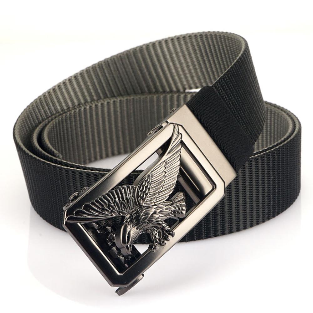 TUSHI New Tactical Belt for Men Tight Thick Nylon Casual Belt Alloy Ratchet Automatic Buckle Golf EDC Outdoor Military Belt Male