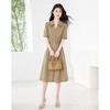 Elegant Hollow-out Short Sleeve Dress