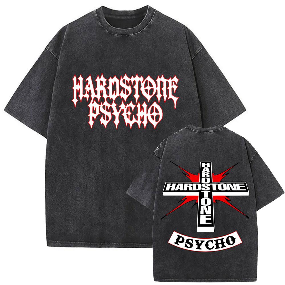 Hot Sale Washed Don Toliver Hardstone Psycho Logo Double Sided Print T-shirts Men Women Hip Hop Vintage Tshirt Oversized T Shirt