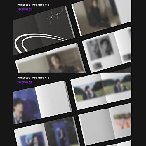 JIN of BTS - [The Astronaut] (VERSION 02) Outer Cover + Photobook + CD + Lyrics Card + Postcard + Graphic Sticker + Sticker + Photocard + Poster + 2 P