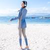 Women's Two-Piece Long Sleeve Quick-Dry Surfing Suit with Sun Protection