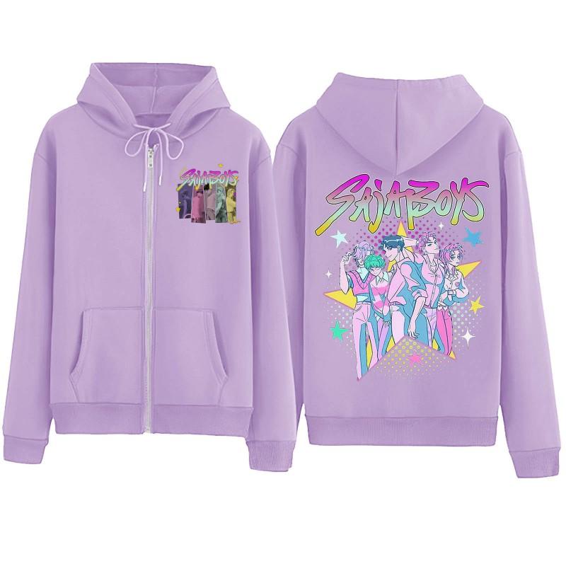 Sweet Cartoon Print Hooded Sweatshirt Loose Fit Womens Casual Long Sleeve Pullover Top 2025