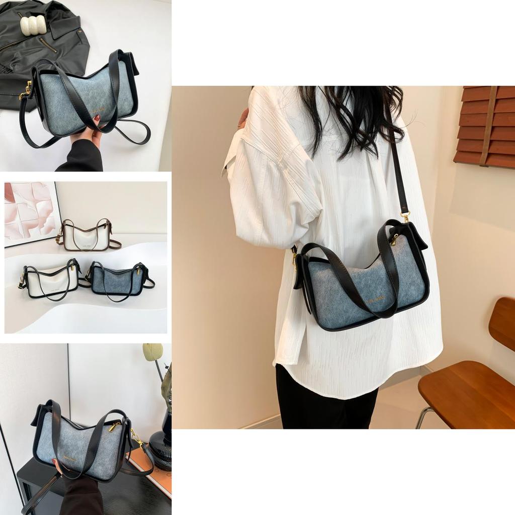 Chic Street Style Shoulder Bag Women's Trendy Retro Underarm Bag 2024 Spring New