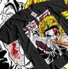 Kyojuro Rengoku TShirt Slayer Demon Vintage Anime Unisexga Shirt Black
