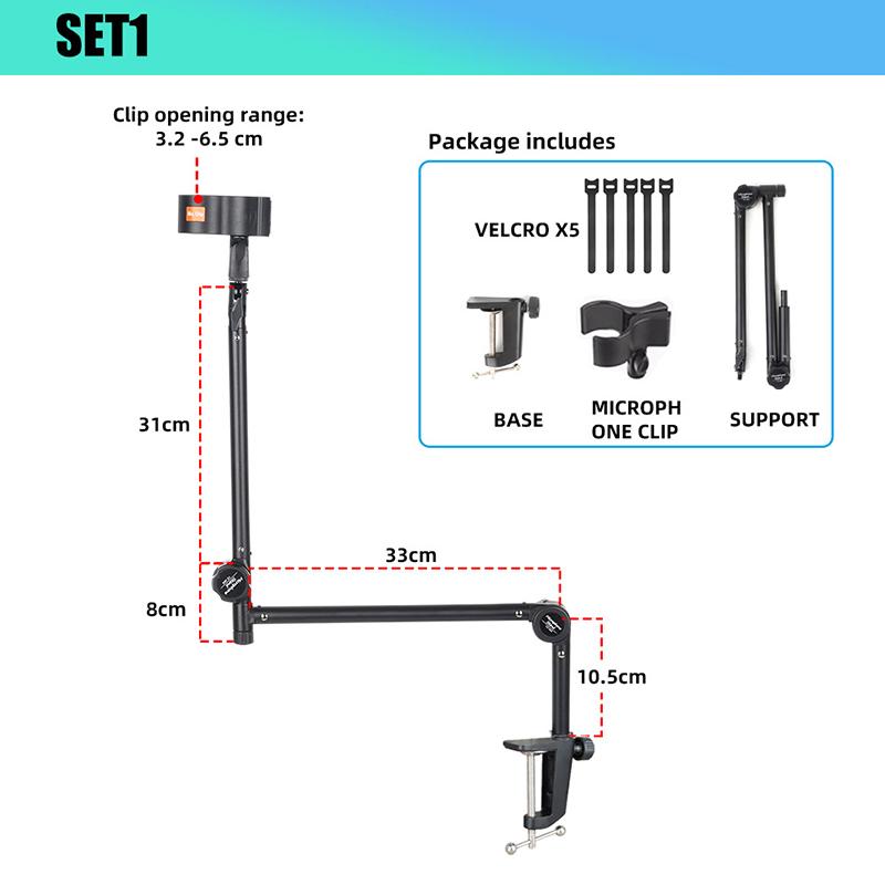 

Стойка-пантограф для микрофона, настольный регулируемый держатель для микрофона, крепление для игр, подкастинга, стриминга, записи, микрофонный удлинитель-лифт