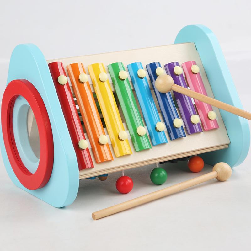 Baby Early Education Puzzle Multifunctional Sensory Integration Enlightenment Education Percussion Instrument Colorful Music Combination Hand Playing