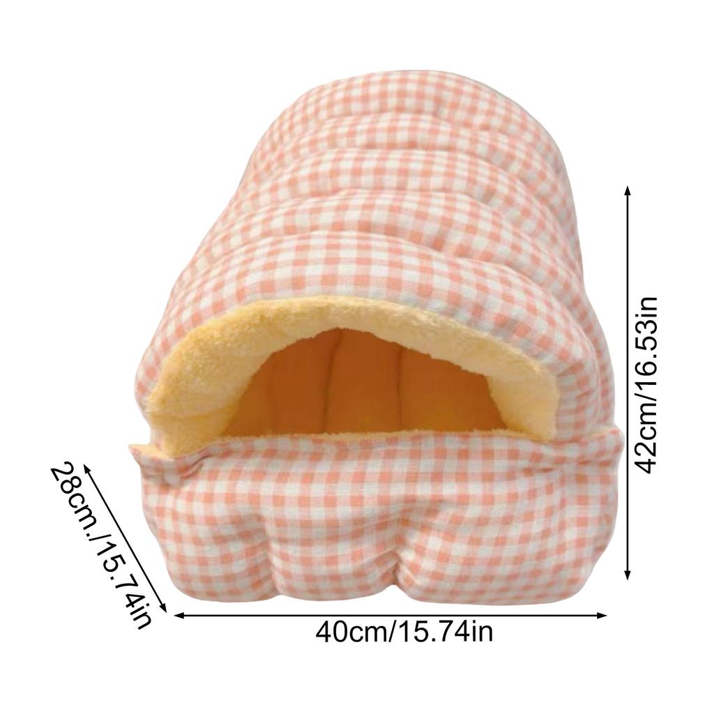 Căsuță Paturi Animale de Companie Pluș Moale Închisă Lavabilă Pat Animale de Companie Fund Îngroșat Termic Cald Confortabil Cuib Animale de Companie Pentru Câini Mici Medii Pisici