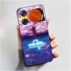 Custodia per Telefono Per ZTE Nubia Music 2 Custodia Z2460 Z2353 Estetica Gatto Carino Astronauta Nera Morbida TPU Silicone Copertura Protettiva Integrale