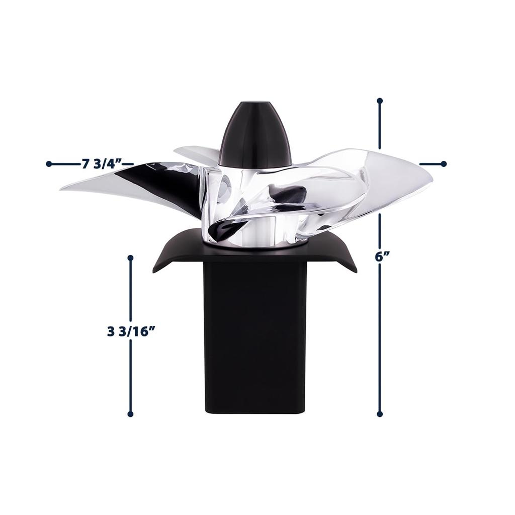 United Pacific 77009 Spinning Propeller Hitch Cover for 2" X 2" Trailer Hitch Receivers,