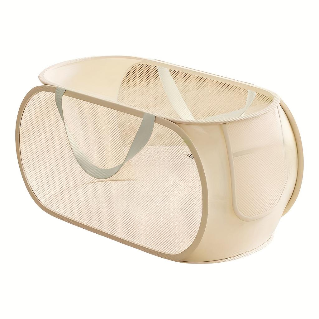 1pc Storage Basket-Transparent Fabric Organizer Easy to Find Items,Ideal for Living Room,Playroom or Bedroom Organization