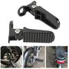 Electric Rear Pedals Aluminium Foldable Pegs Folding Footrest for Electric Scooter Electric Scooter Accessory Black