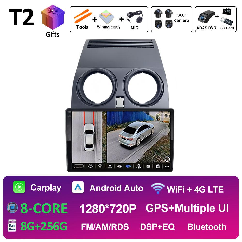 For Nissan Qashqai J10 2006 2007 2008 2009 - 2013 DSP Stereo GPS Navigation Car Video Radio Multimedia Player Bluetooth No 2 Din