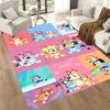 Lovely Bluey Square rugs are a great choice for living rooms, bedrooms, home décor, and as gifts