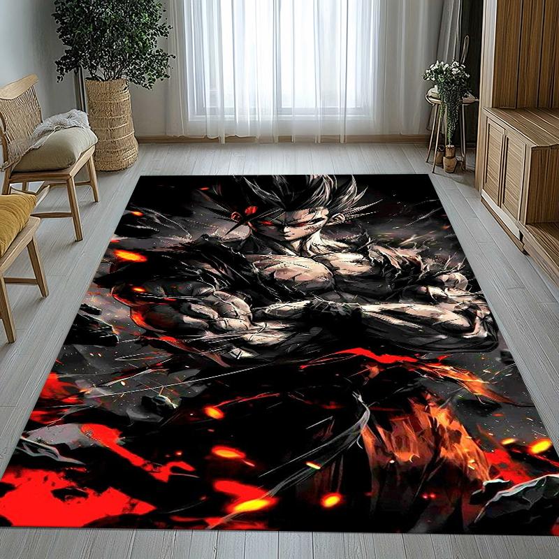 Anime D-Dragon Ball Game Cartoon Living Room Non-Slip Area Rug Soft Carpet for Bedroom Kids Playroom Sofa,Home Decor Doormat