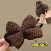 Simple Fabric Bowknot Hair Clip Sweet Temperamental Updo Hairpin Hair Claw Clip Headwear Hair Clip Hair Accessory for Women