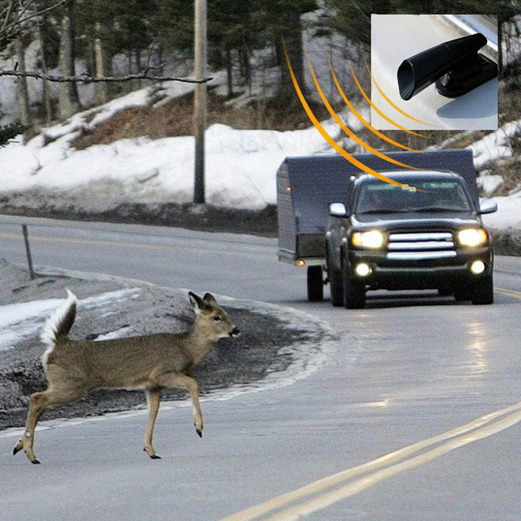 2 stücke Auto Hirsche Pfeifen Verhindert Hirsch Kollisionen Tier Repeller Ultraschall Pfeife Warnen Hirsche Wildlife Warnung Gerät Lkw