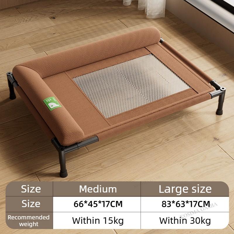 Elevated Dog Bed with Removable Cover Breathable Mesh and Moisture-Resistant Fabric Portable Pet Cot For Dog & Cat