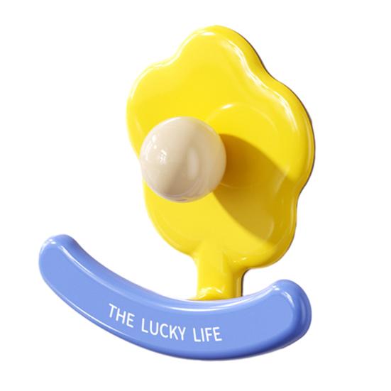 Blumenwandhaken Bohrlos Selbstklebend Robust Multifunktional Zuhause Büro Badezimmer Kleidung Hut Schal Handtuch Tasche Schlüssel Regenschirm Tasche Kleiderbügel