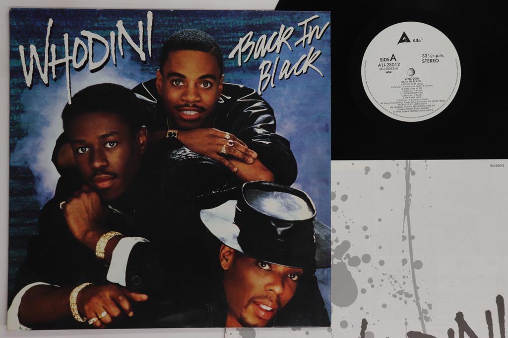 LP Record WHODINI - Back In Black ALI28012 JIVE 1986 Japan Rap & Hip-Hop/R&B Used