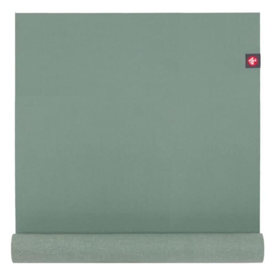 eKO SuperLite Yoga Mat - 1.5mm Natural Rubber Foldable Travel Friendly Soft Textured Surface Eco-friendly LeafGreen
