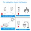 PIR Motion Sensor Under Cabinet LED Kitchen Lights Battery Night Lamp Stairs/Closet/Wardrobe Lighting LED Puck Lights Warm White