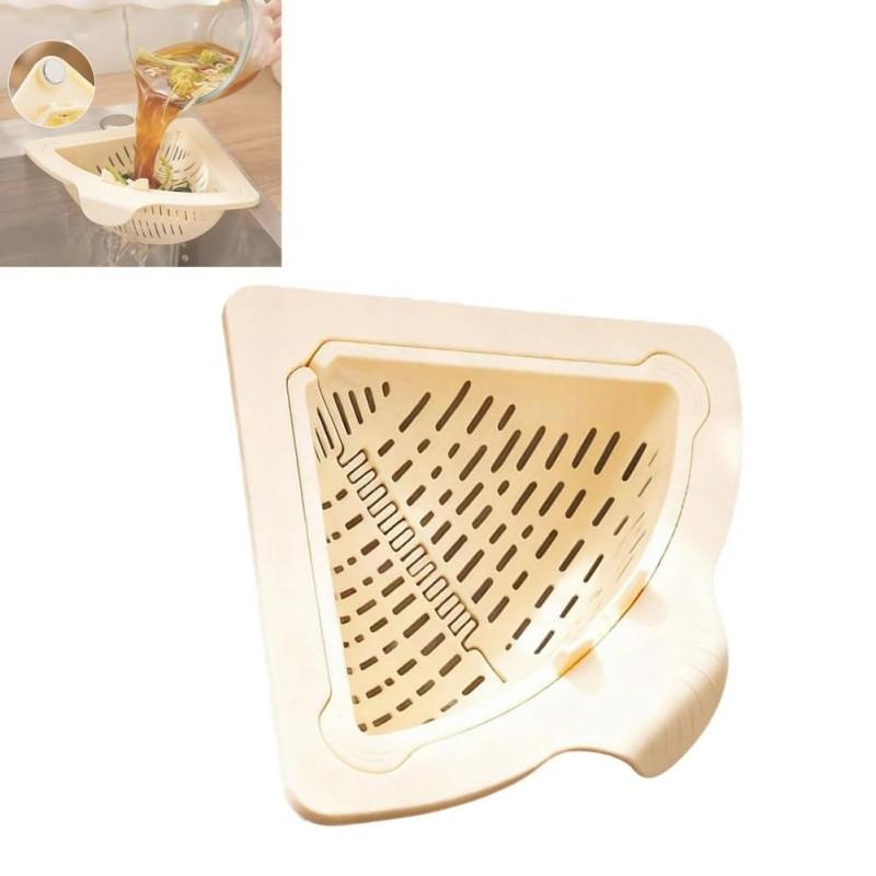 

Magnetic Sink Drain Basket One-Touch Dumping Food Waste Collection Sponge Storage Rack Versatile Sink Organizer Kitchen Accessories
