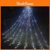 Outdoor Solar Star Curtain Lights For Christmas Decoration And Garden Ambiance