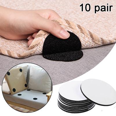 5/10 Pairs Carpet Non-slip Sticker Strong Anti-curling Sofa Cushion Fixer Carpet Gripper Self-adhesive Double-sided Stickers