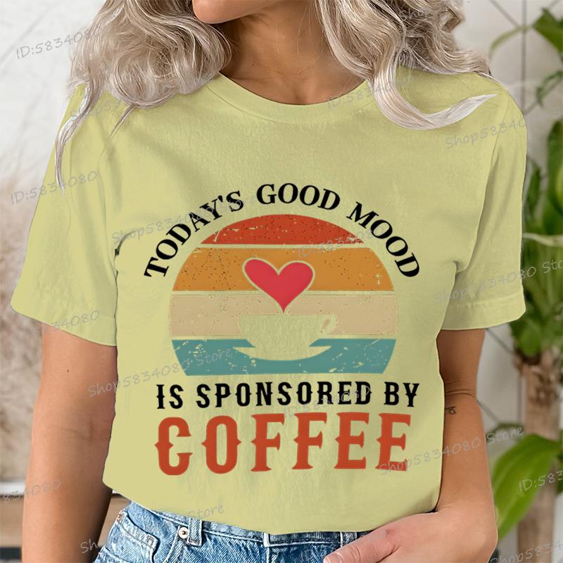 Unisexs Love Coffee Graphic Tee Coffee Lover Retro Vintage T Shirts Casual Crew Neck Short Sleeve Tshirt Trendy Unisex Clothing