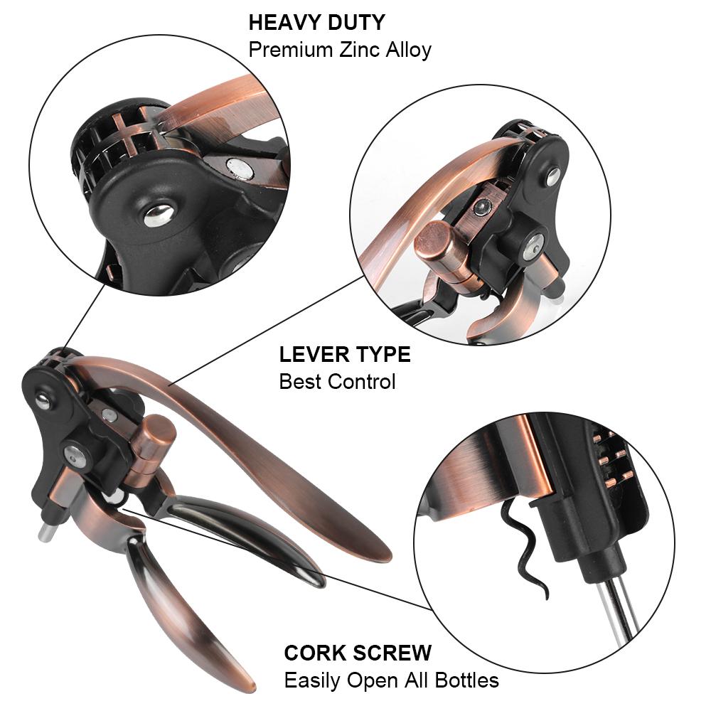 Bar Lever Corkscrew Zinc Alloy Rabbit-Shaped Kitchen Tools Barware Bottle Opener Wine Opener