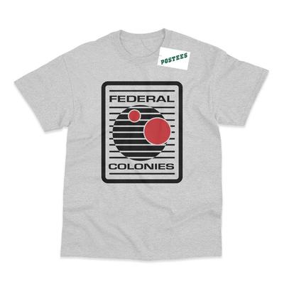 T-shirt Stampata Colonie Federali Ispirata a Total Recall