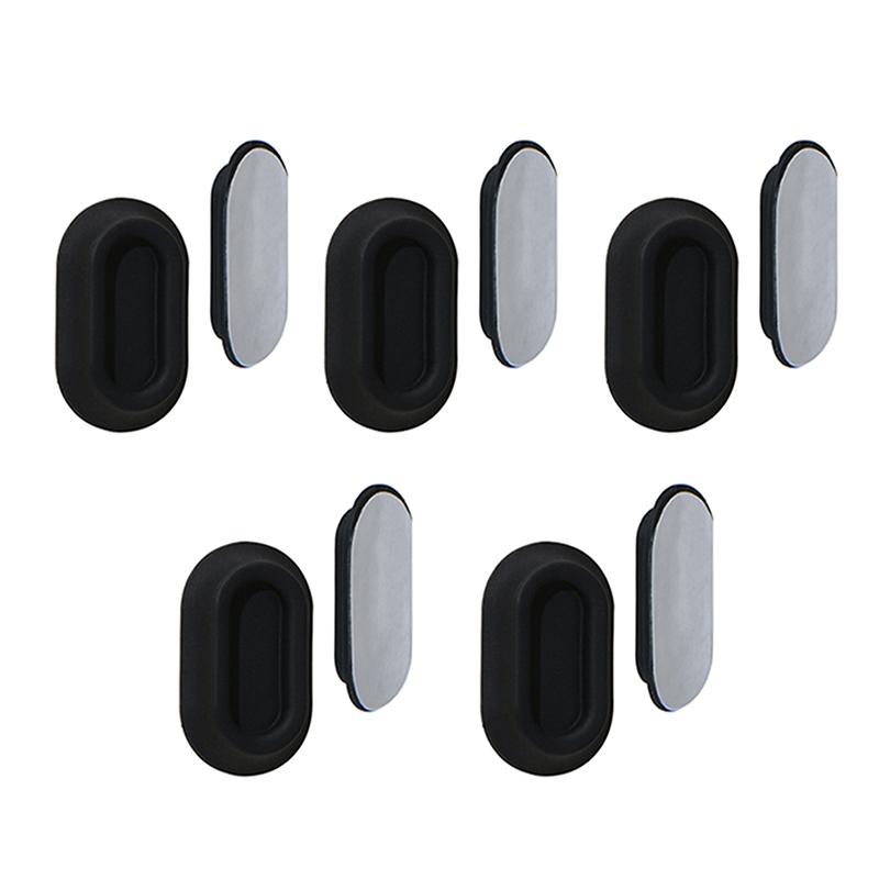 5Pcs Magnetic Remote Control Bracket, Self-Adhesive Wall Mounted Storage Bracket For Remote Controls, Household Goods Storage