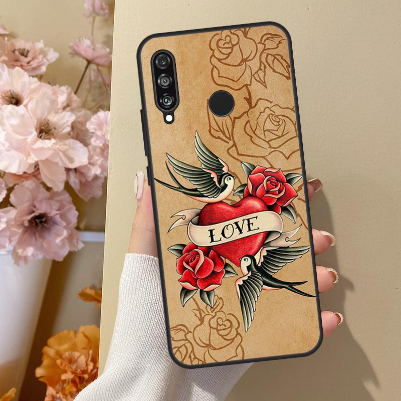 

Sailor Retro Art For Huawei Nova 12i 8i 11i 12s 9 10 SE Y60 Y70 Y90 Y72 Y73 Y61 Y91 P60 Pro P30 P40 Lite Case Huawei Nova Y91