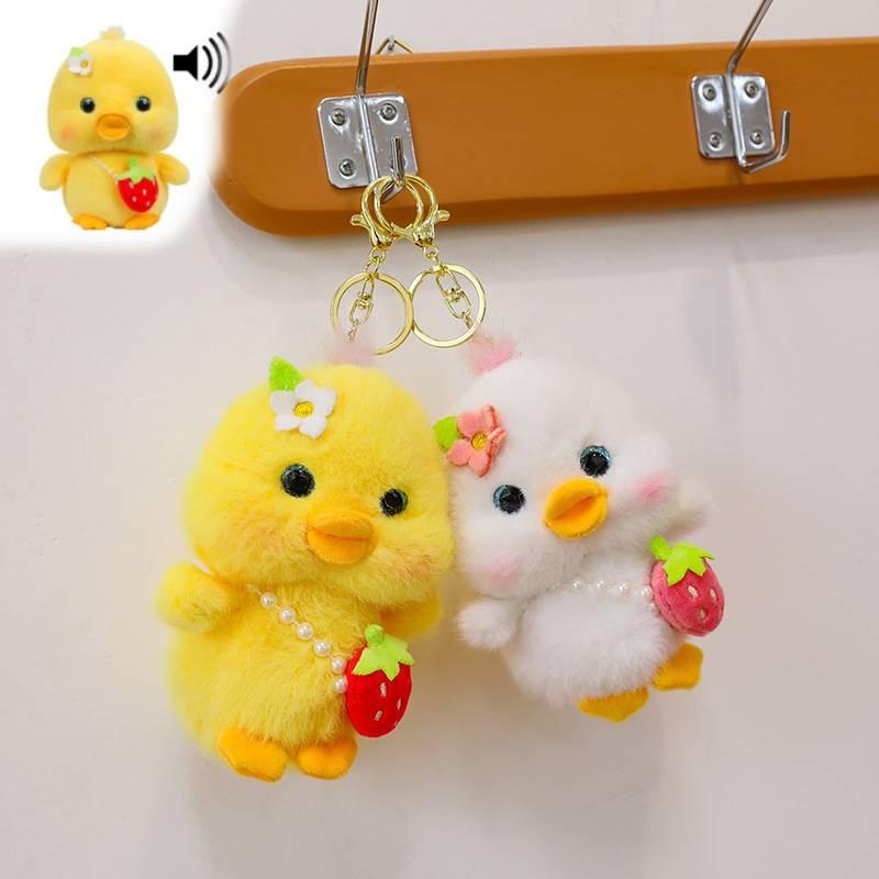 Adorable Plush Duck Toy With Sound Features Perfect For Birthdays And Gifts