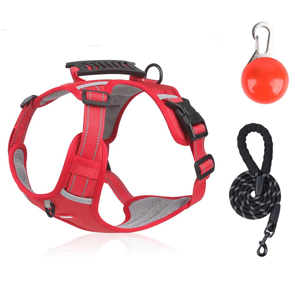 New Pet Chest Strap Vest Type Reflective Large Dog Chest Strap Explosion-proof Dog Traction Rope