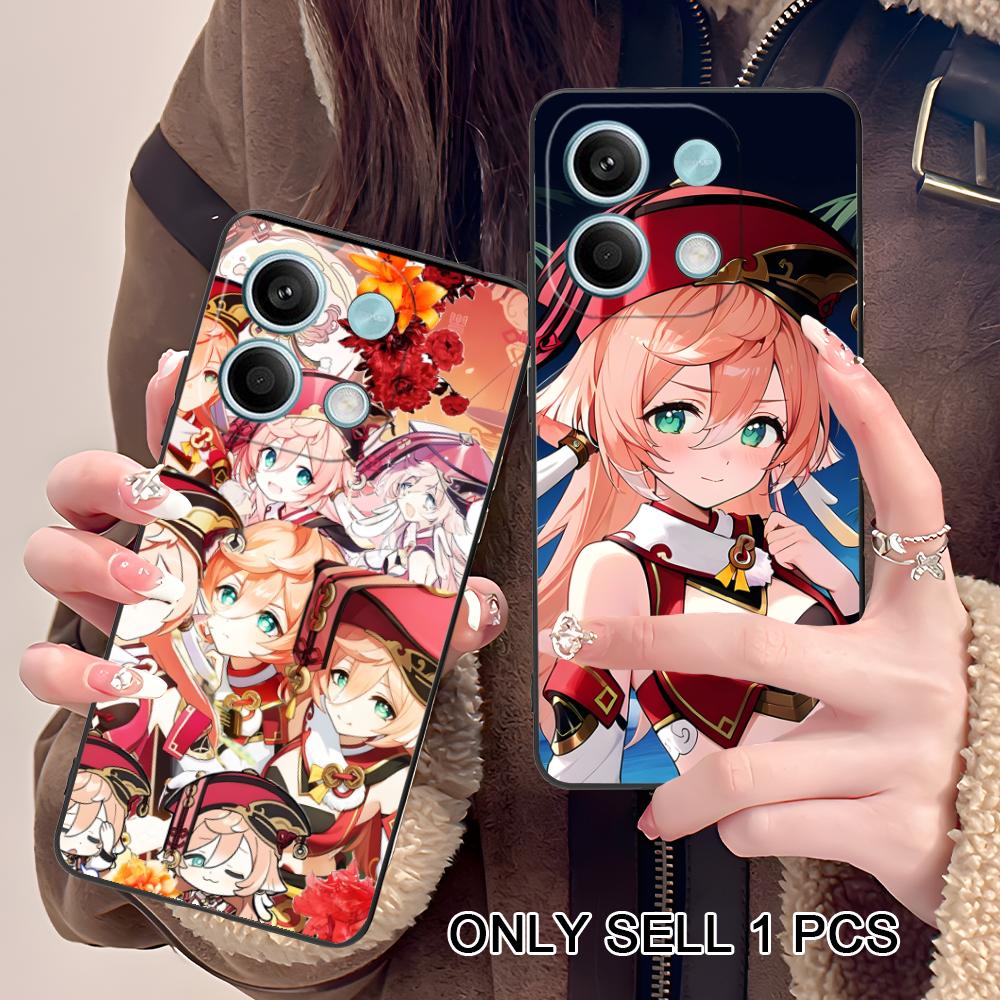 Game GI Yanfei Matte TPU Mobile Phone Case for POCO M7 M6 M5 M4 M3 X7 X6 X5 X4 X3 Pro GT 5G Colorful Printing Cover