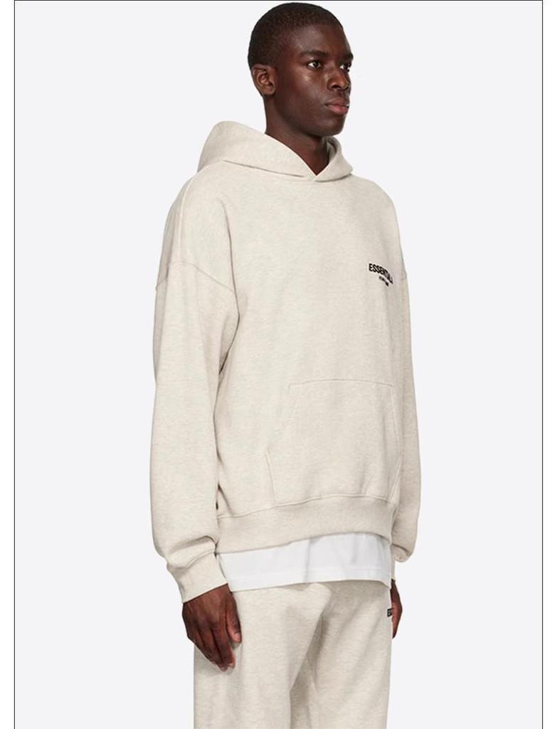 Essentials SS22 Flocked Print Fleece Hoodie