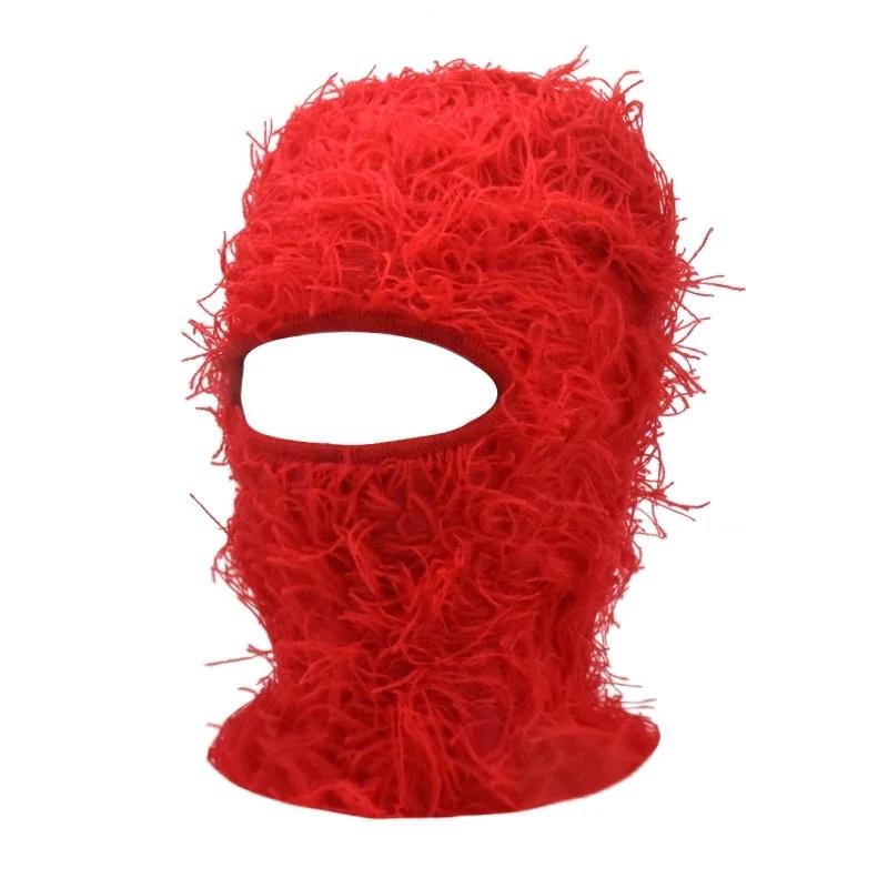 New Full Face Cover Ski Mask Hat 3 Holes Balaclava Army Tactical CS Windproof Knit Beanies Bonnet Winter Warm Unisex Cap