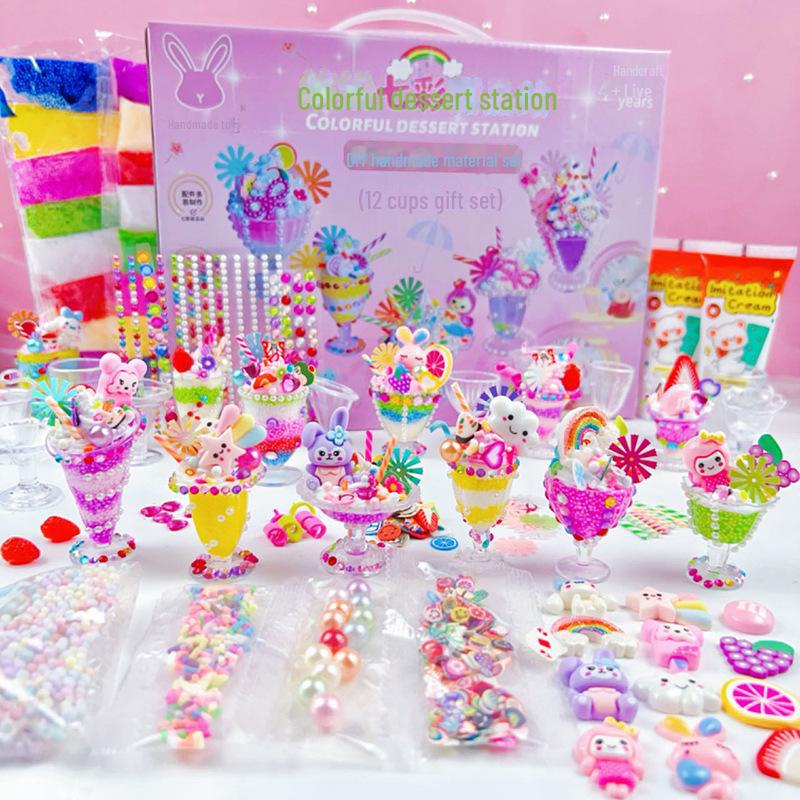 DIY Children's Ice Cream Dessert Cup Toy Set