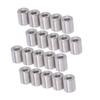 20PCS Cylindrical Coupling Nuts 304 Stainless Steel M6 Female Thread Round Connector Nuts
