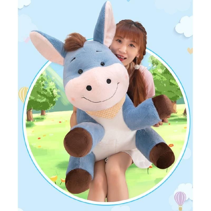 Donkey Cartoon Plush Toy Stuffed Animal Doll Cute Decoration Kids Gift Birthday