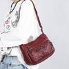 Soft Leather Crossbody Bag Women's Multi-layer Shoulder Bag Middle-aged Mother Bag