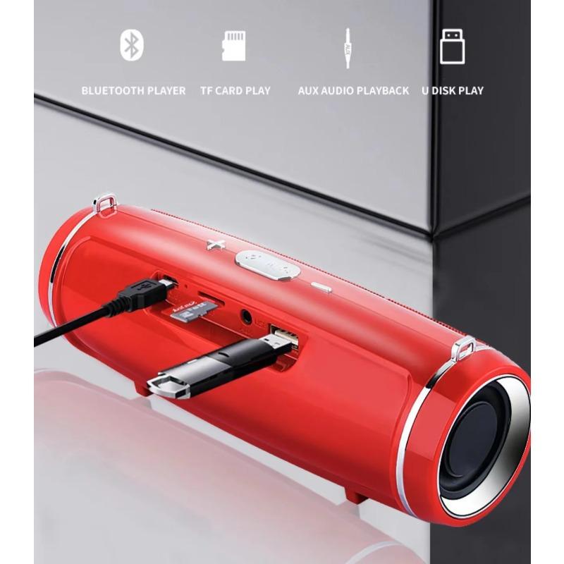 200W Portable Bluetooth Speaker IPX7 Waterproof Outdoor HIFI Pillar Speaker Subwoofer Stereo Speaker FM Radio TF Boom Box