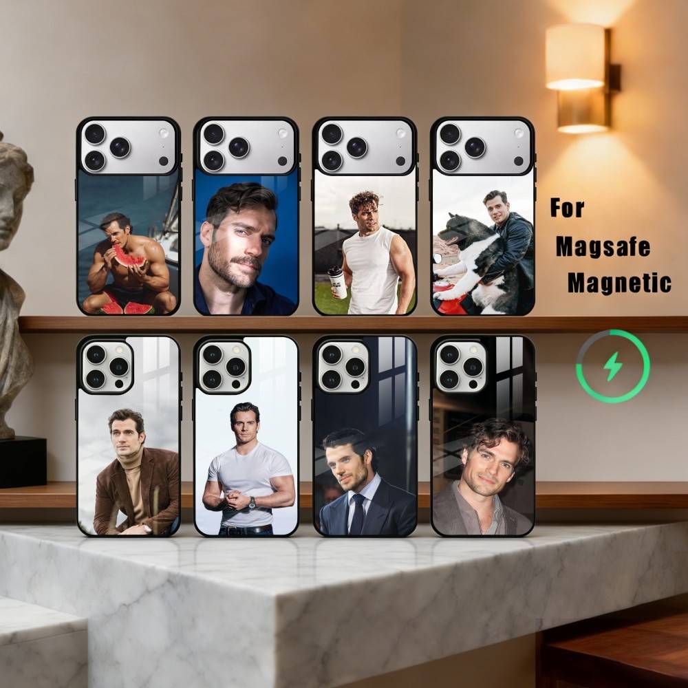 H-Henry well-groomed C-Cavill Phone Case For iPhone17,16,15,14,13,12,11 Plus,Pro Max Magnetic For Magsafe Wireless Charging