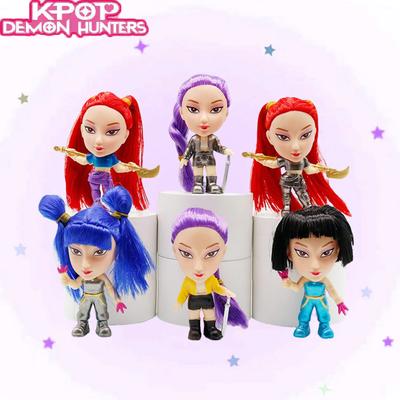 Nuovo Prodotto Versione Capelli Barbie Kpop Demon Hunters Figura Modello Giocattolo PVC Cartone Animato Decorazione da Scrivania Figura da Collezione Modello Giocattolo Regalo